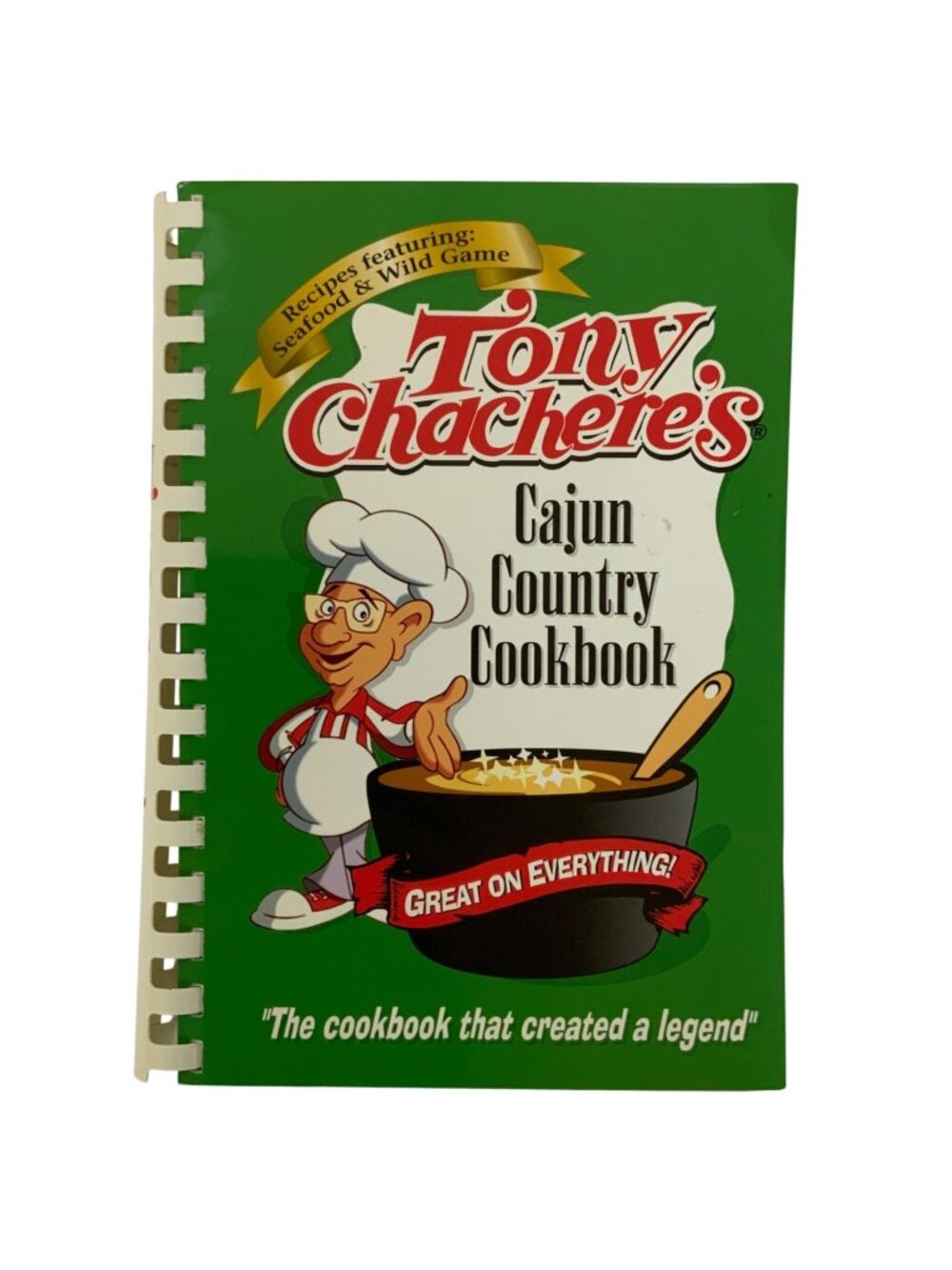 Tony Chacheres Cajun Country Cookbook Third Edition  2001 Seafood Wild Game